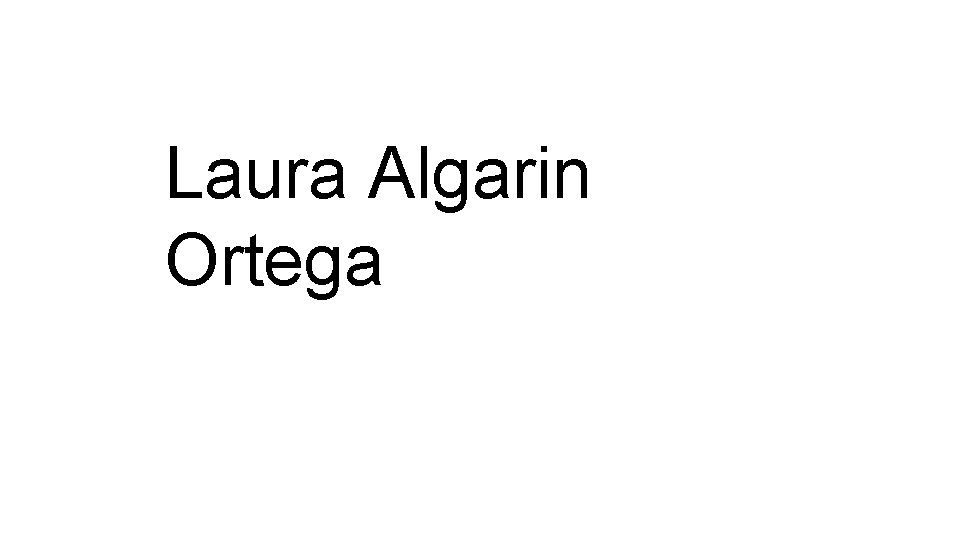 Laura Algarin Ortega 