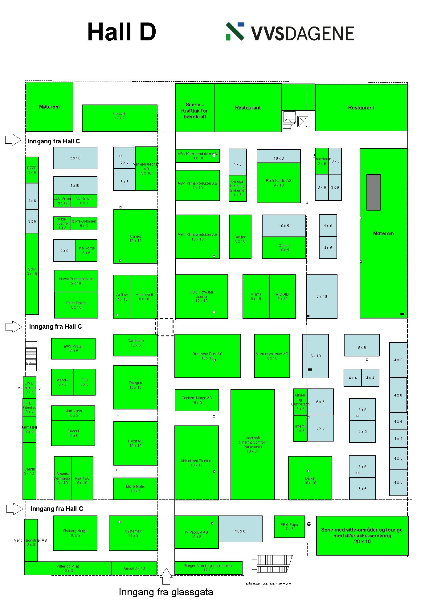 Hall D Scene – Krafttak for bærekraft Møterom Vaillant 17 x 7 Restaurant Inngang