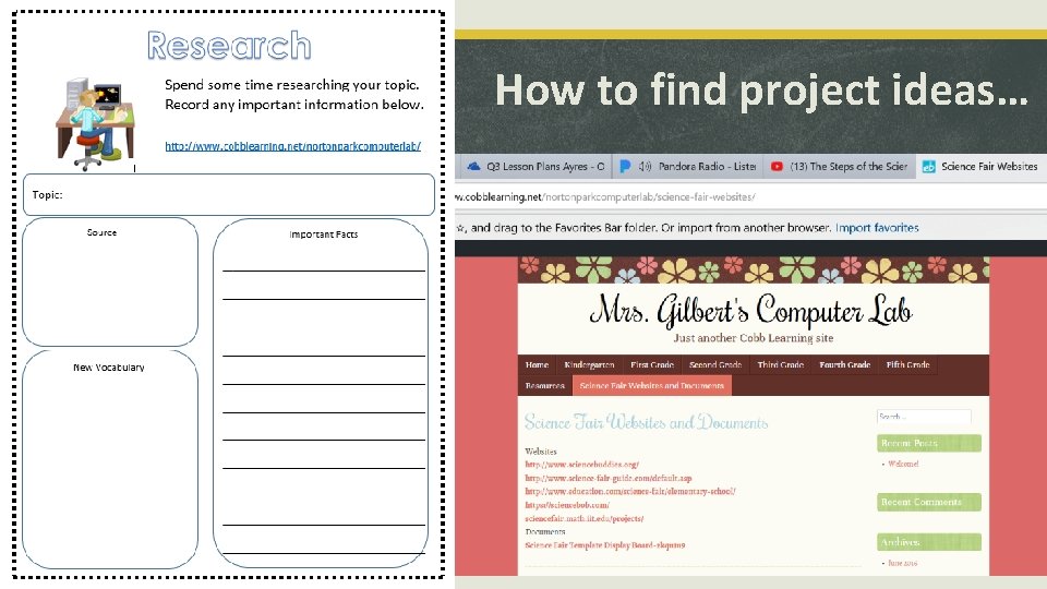 How to find project ideas… 