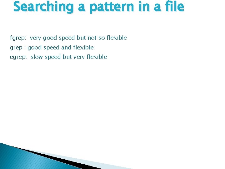 Searching a pattern in a file fgrep: very good speed but not so flexible