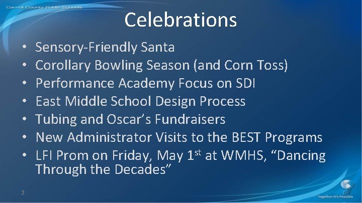 Celebrations • • 2 Sensory-Friendly Santa Corollary Bowling Season (and Corn Toss) Performance Academy