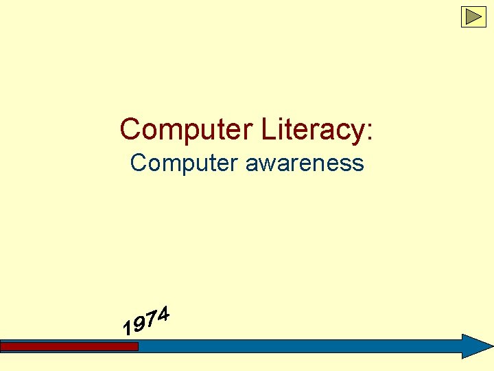 Computer Literacy: Computer awareness 
