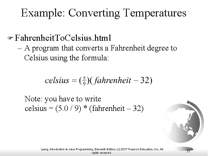 Example: Converting Temperatures F Fahrenheit. To. Celsius. html – A program that converts a Example: Converting Temperatures F Fahrenheit. To. Celsius. html – A program that converts a