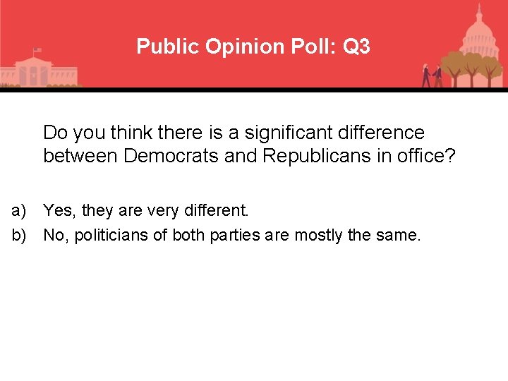 Public Opinion Poll: Q 3 Do you think there is a significant difference between