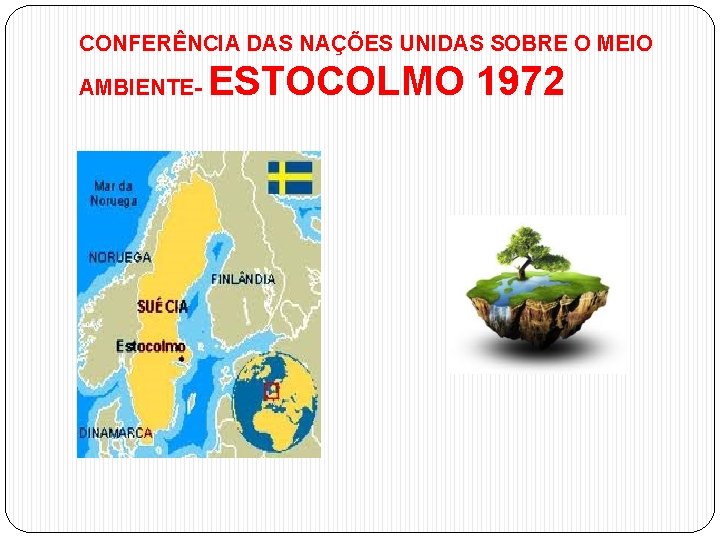 CONFERÊNCIA DAS NAÇÕES UNIDAS SOBRE O MEIO AMBIENTE- ESTOCOLMO 1972 