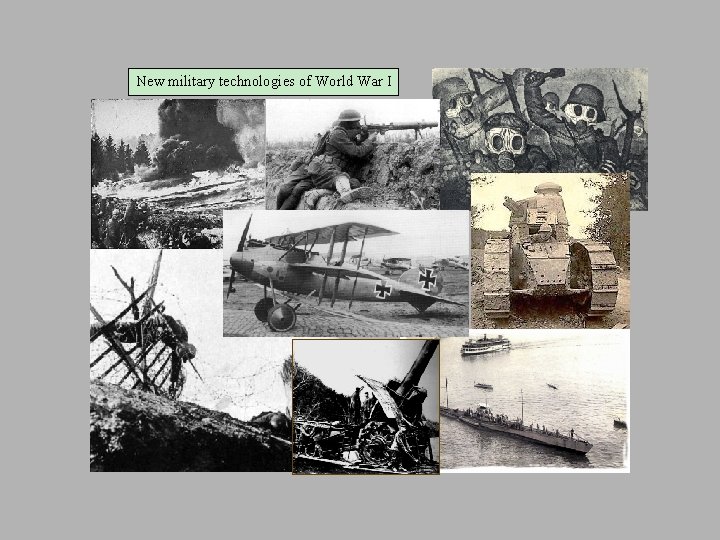 New military technologies of World War I 