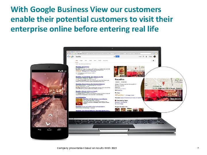 With Google Business View our customers enable their potential customers to visit their enterprise
