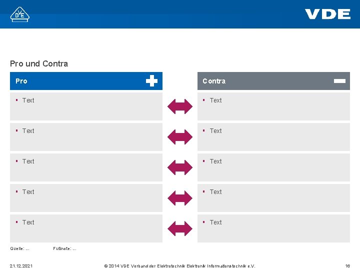 Pro und Contra Pro Contra § Text § Text § Text Quelle: . .