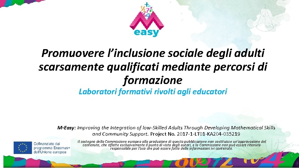 Esempi Di Relazioni Sui Laboratori Formativi Inclusione Promuovere linclusione sociale degli adulti scarsamente qualificati