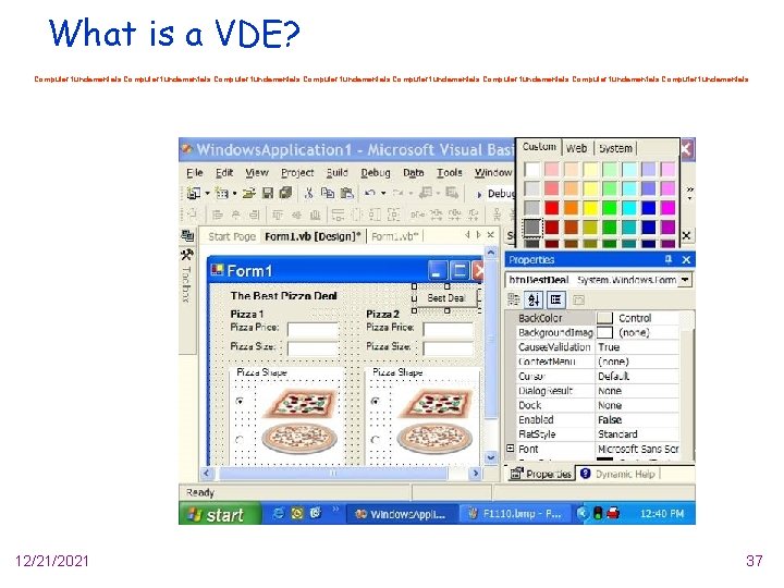 What is a VDE? Computer fundamentals Computer fundamentals 12/21/2021 37 