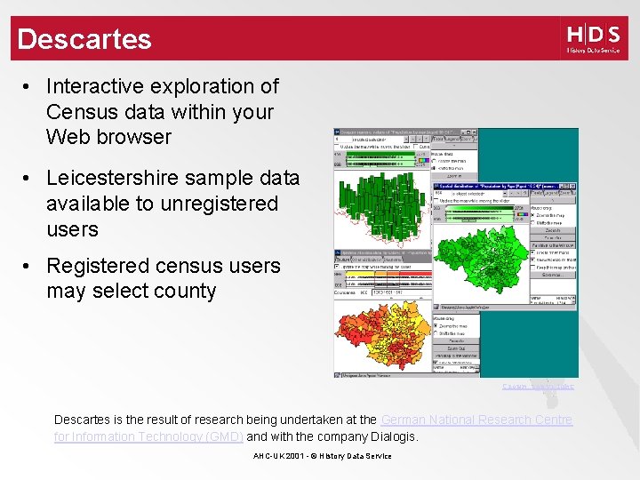Descartes • Interactive exploration of Census data within your Web browser • Leicestershire sample