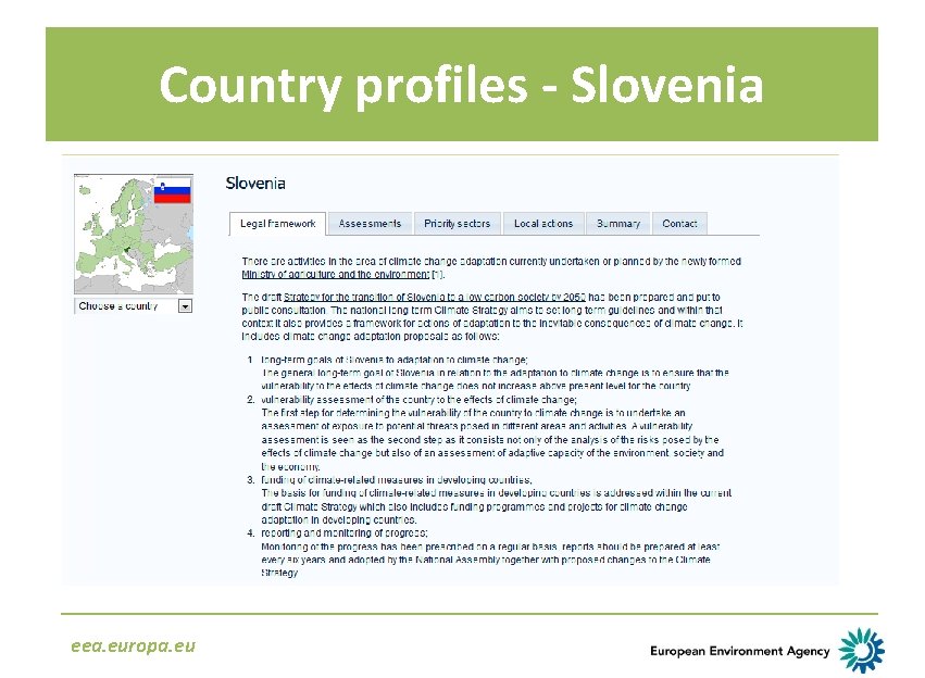 Country profiles - Slovenia eea. europa. eu 