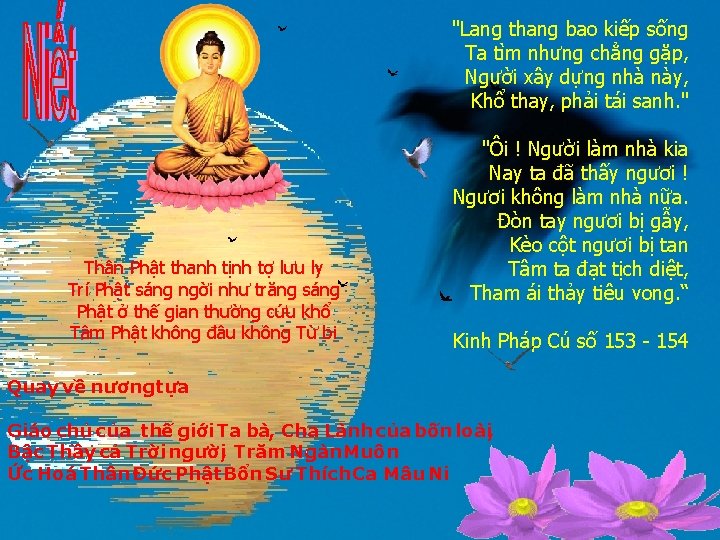 "Lang thang bao kiếp sống Ta tìm nhưng chẳng gặp, Người xây dựng nhà