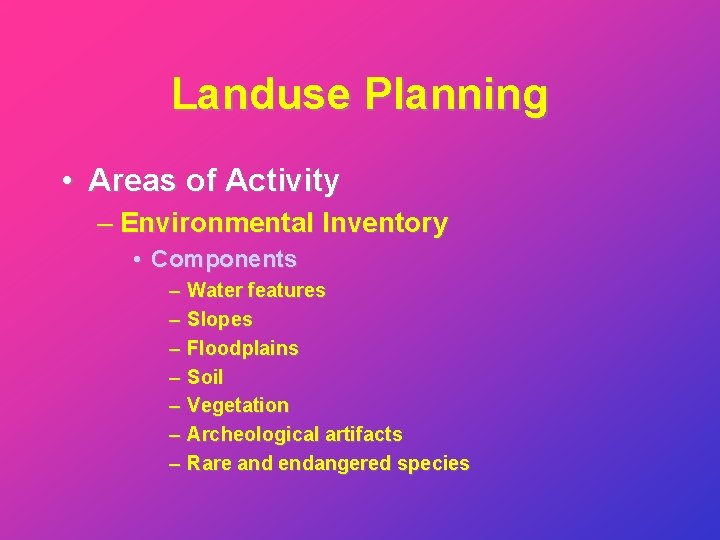 Landuse Planning Landuse Planning What Is Landuse Planning