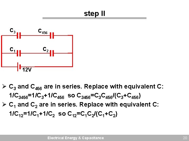 step II C 3 C 456 C 1 C 2 12 V Ø C