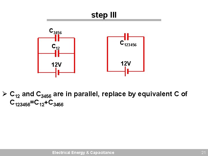 step III C 3456 C 12 12 V C 123456 12 V Ø C