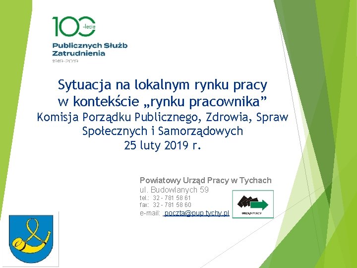 Sytuacja na lokalnym rynku pracy w kontekście „rynku pracownika” Komisja Porządku Publicznego, Zdrowia, Spraw