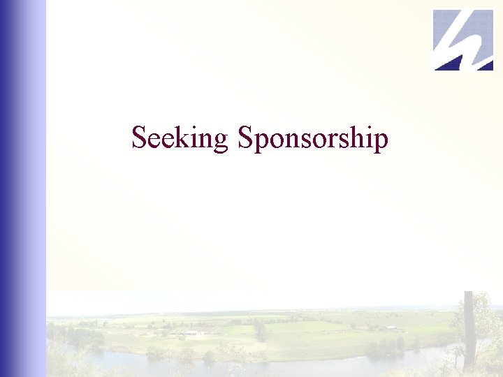 Seeking Sponsorship 