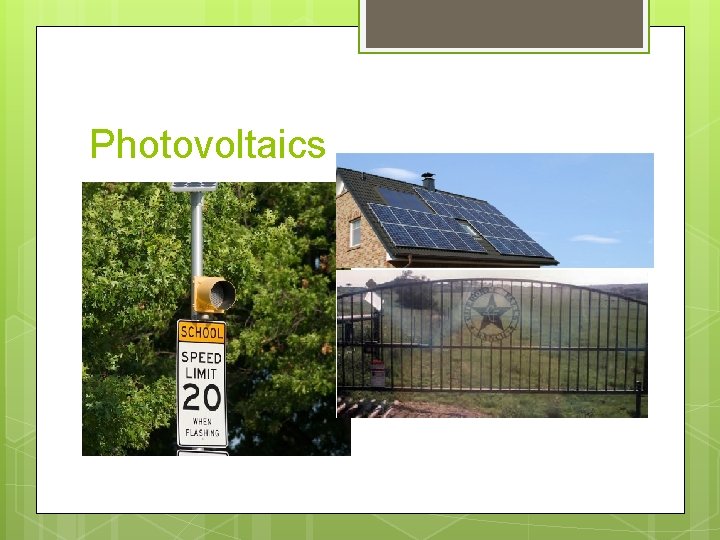 Photovoltaics 