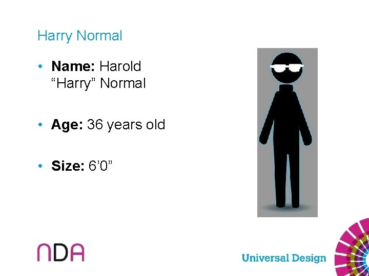 Harry Normal • Name: Harold “Harry” Normal • Age: 36 years old • Size: