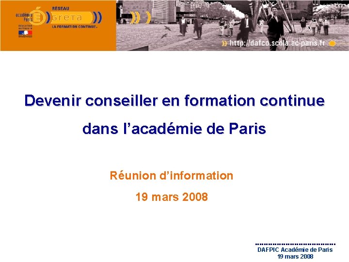 Devenir conseiller en formation continue dans lacadmie de