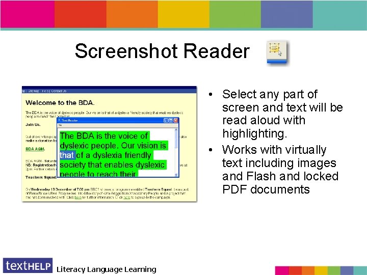 Screenshot Reader • Select any part of screen and text will be read aloud