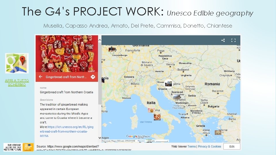 The G 4’s PROJECT WORK: Unesco Edible geography Musella, Capasso Andrea, Amato, Del Prete,