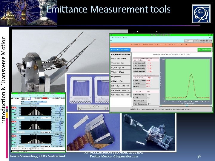 Introduction & Transverse Motion Emittance Measurement tools are also empty straight sections in our