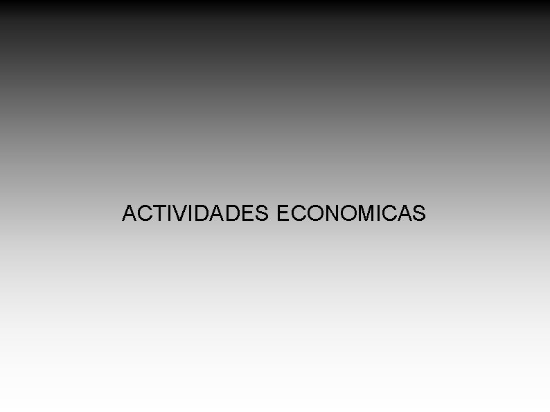 ACTIVIDADES ECONOMICAS 