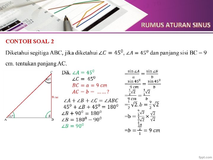 RUMUS ATURAN SINUS CONTOH SOAL 2 