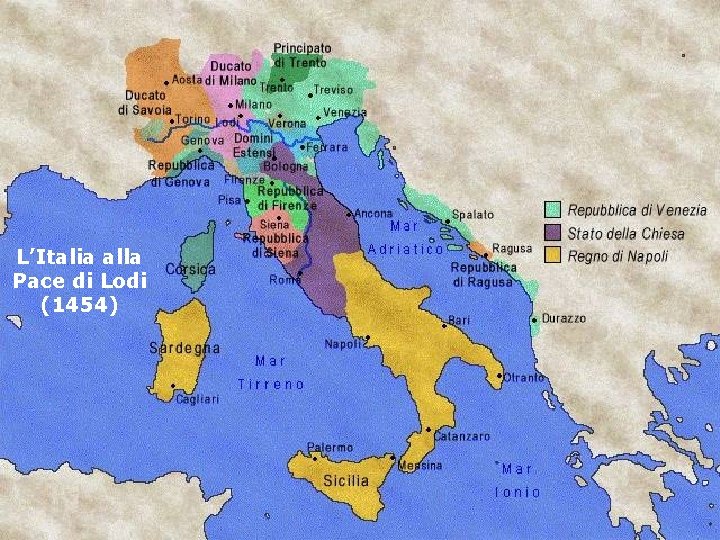 L’Italia alla Pace di Lodi (1454) 