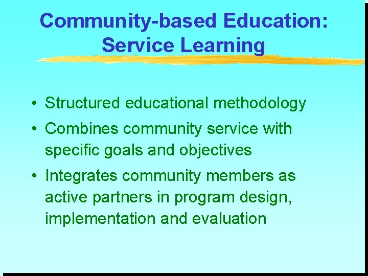 The Continuum of a Primary Care Service Infrastructure