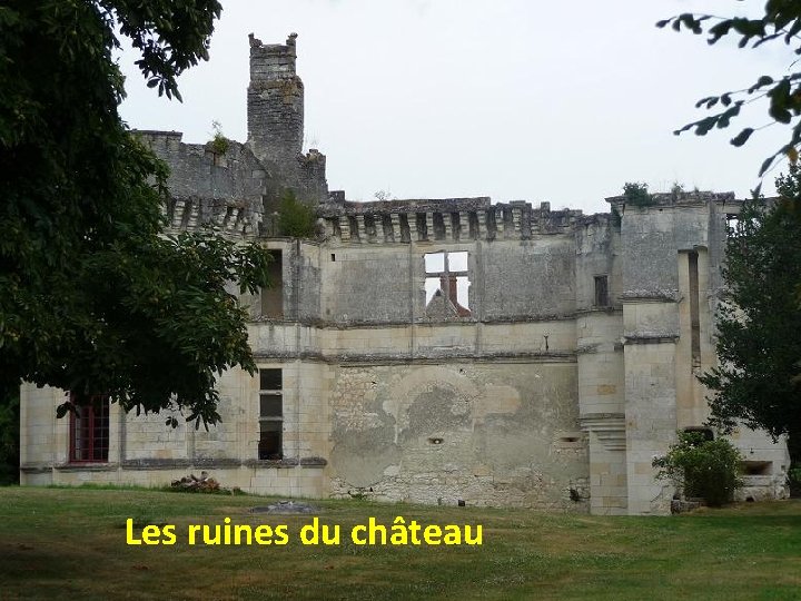 Les ruines du château 