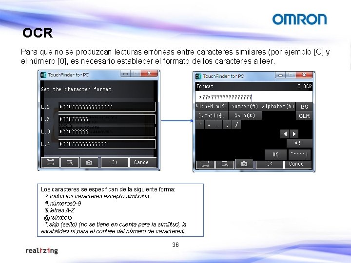 OCR Para que no se produzcan lecturas erróneas entre caracteres similares (por ejemplo [O]