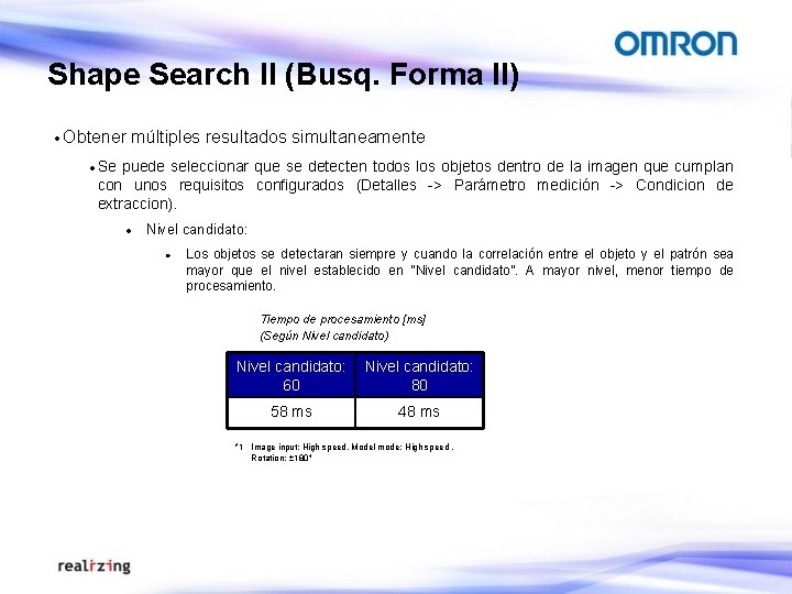 Shape Search II (Busq. Forma II) · Obtener múltiples resultados simultaneamente · Se puede