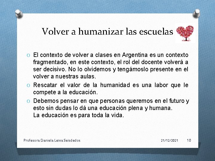 Volver a humanizar las escuelas O El contexto de volver a clases en Argentina