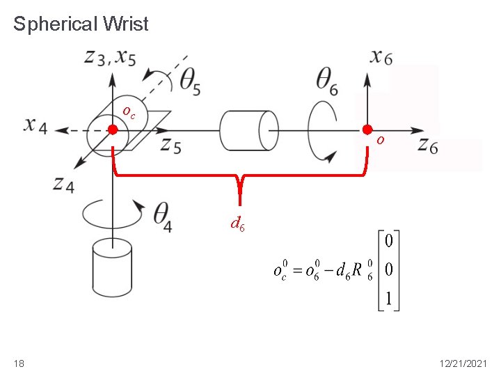 Spherical Wrist oc o d 6 18 12/21/2021 