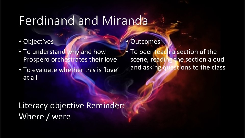 Ferdinand Miranda • Objectives • Outcomes • To understand why and how • To