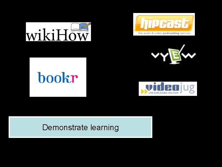 Demonstrate learning 