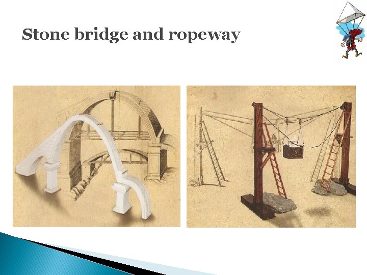 Stone bridge and ropeway 