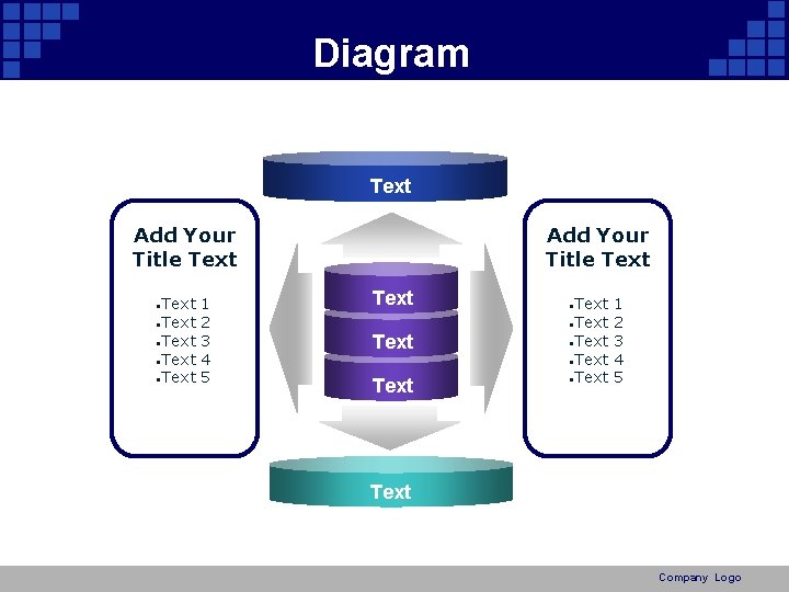 Diagram Text Add Your Title Text • Text • Text 1 2 3 4