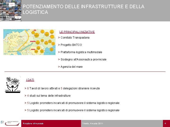 POTENZIAMENTO DELLE INFRASTRUTTURE E DELLA LOGISTICA LE PRINCIPALI INIZIATIVE > Comitato Transpadana > Progetto