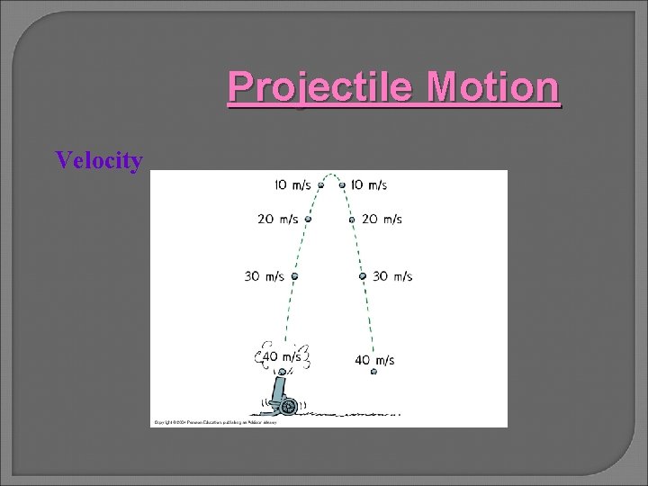 Projectile Motion Velocity 