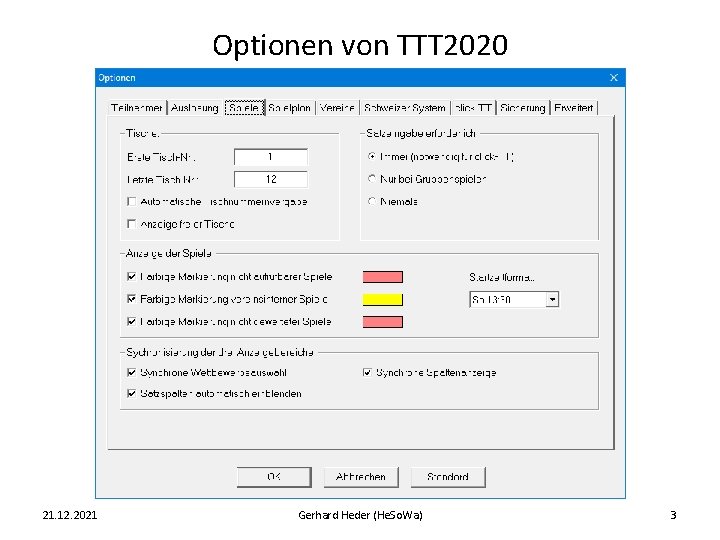 Optionen von TTT 2020 21. 12. 2021 Gerhard Heder (He. So. Wa) 3 