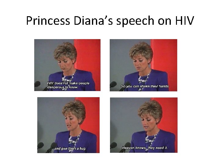 Princess Diana’s speech on HIV 
