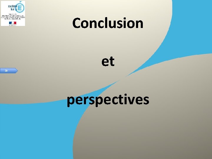 Conclusion 29 et perspectives 