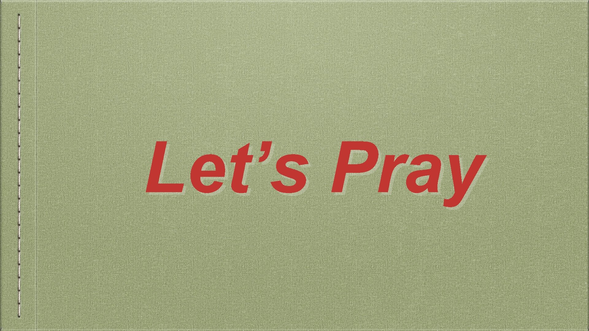 Let’s Pray 