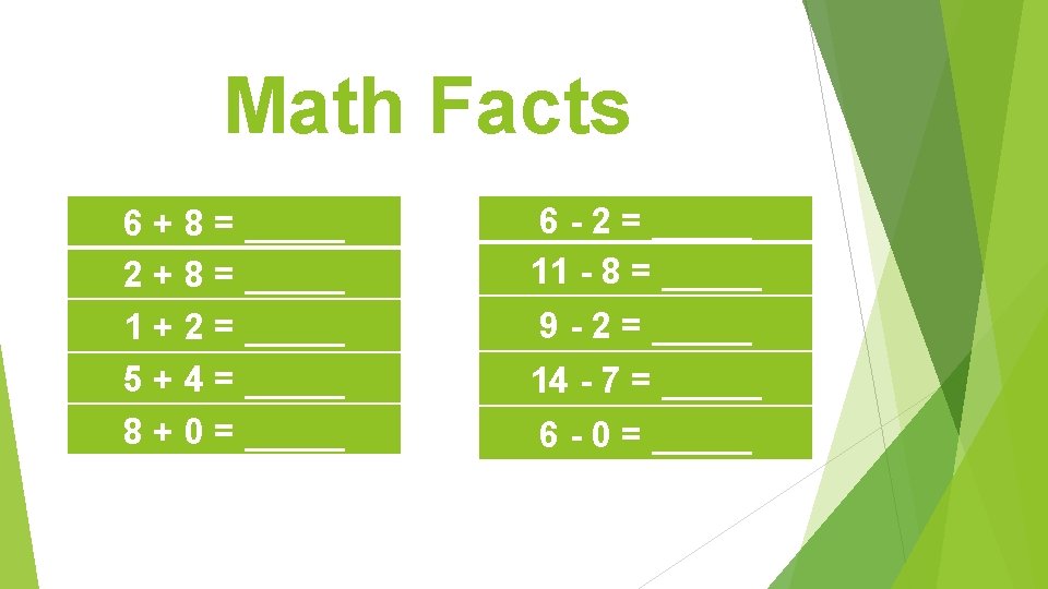 Addison Number Monday Math Problems 3 digit Addition Subtraction 719