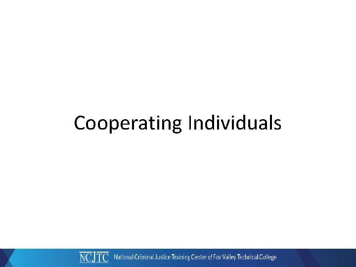 Cooperating Individuals 