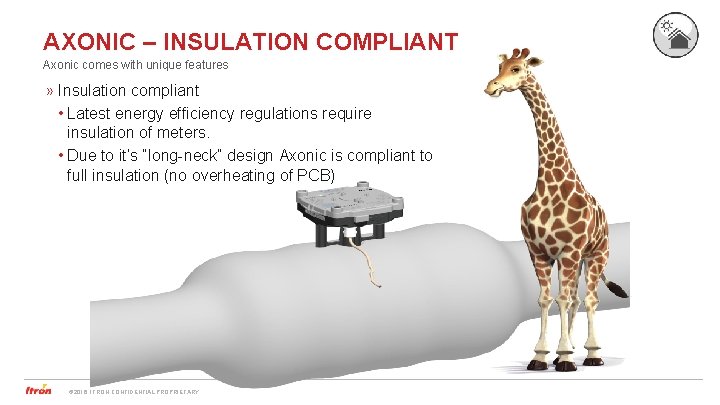 AXONIC – INSULATION COMPLIANT Axonic comes with unique features » Insulation compliant • Latest